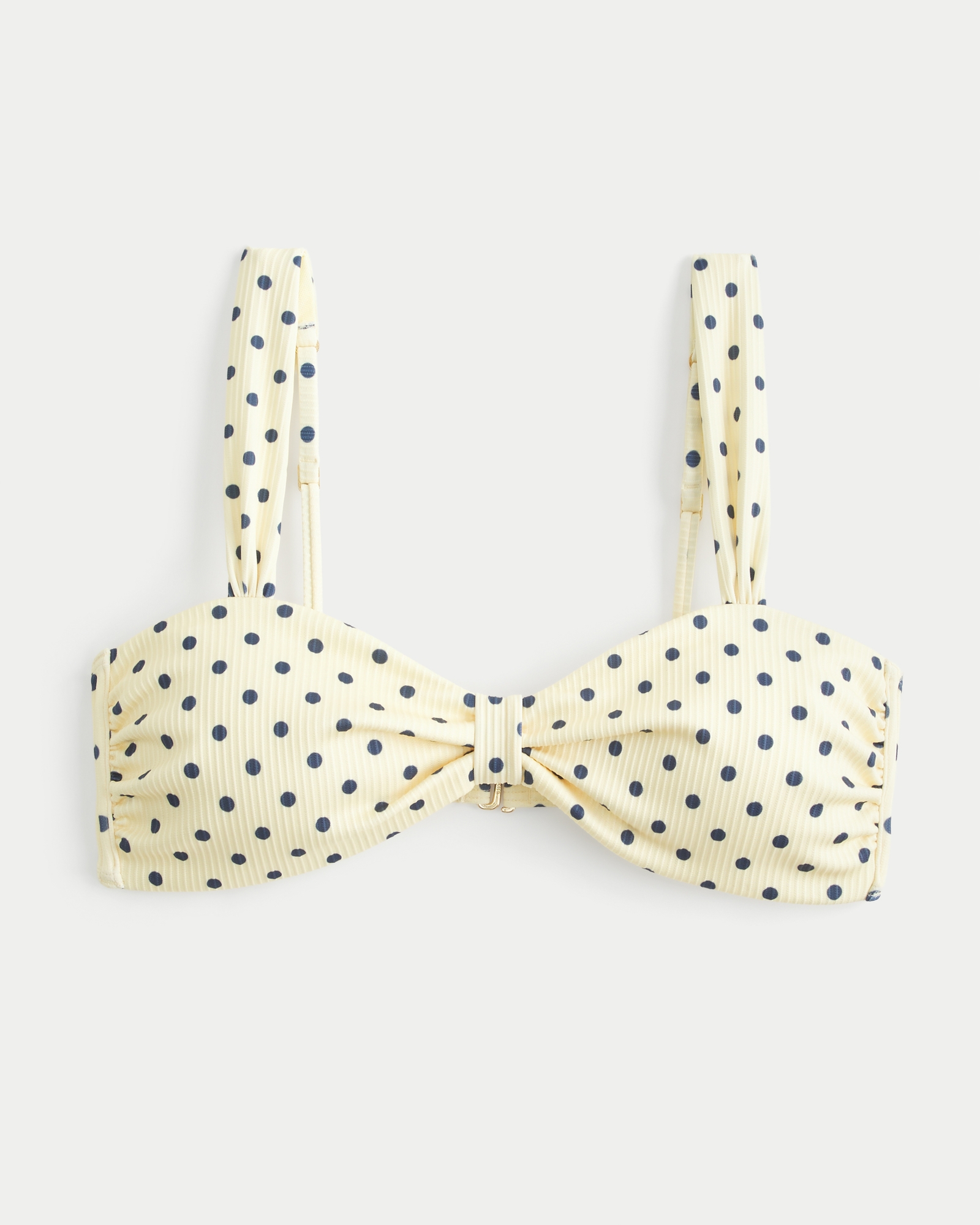 Ribbed Sweetheart Scoop Bikini Top