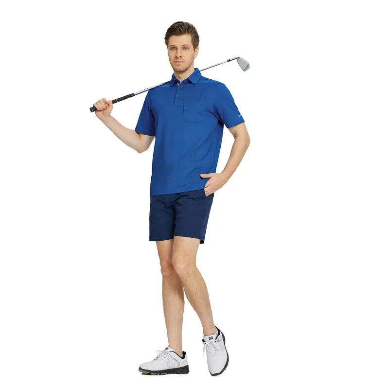 Men's Jacquard Pocket Polo Shirt