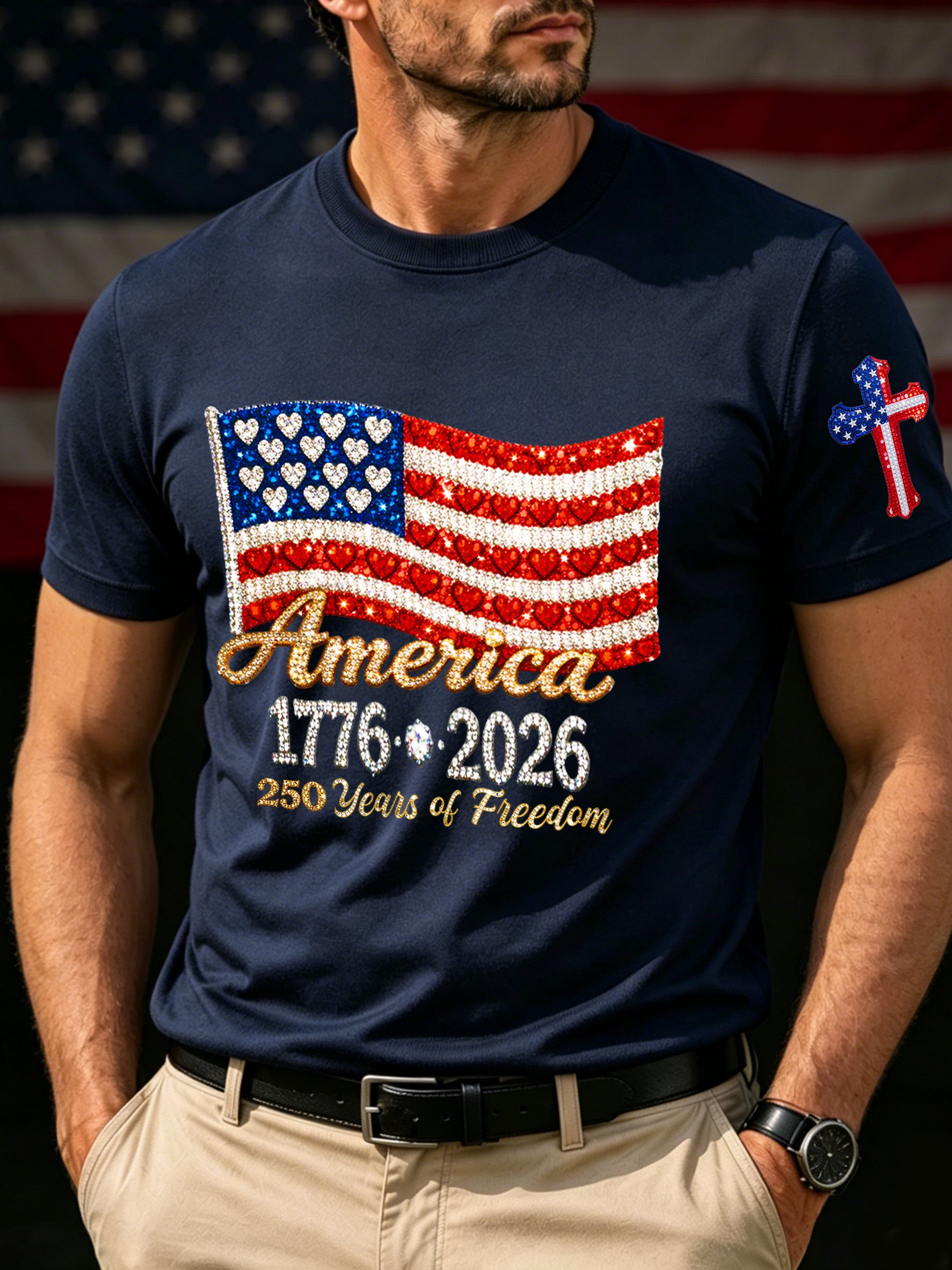 Men's 250th Anniversary Print Top