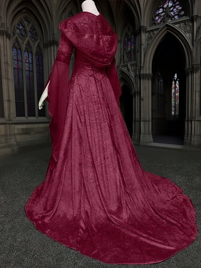 🔥HOT SALE🔥Women's Gothic Hooded Tunic Casual Dress