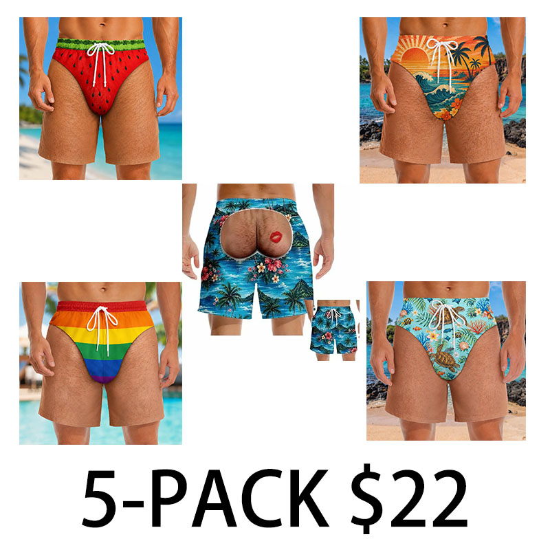 Men's Patriotic Swim Trunks – American Flag 