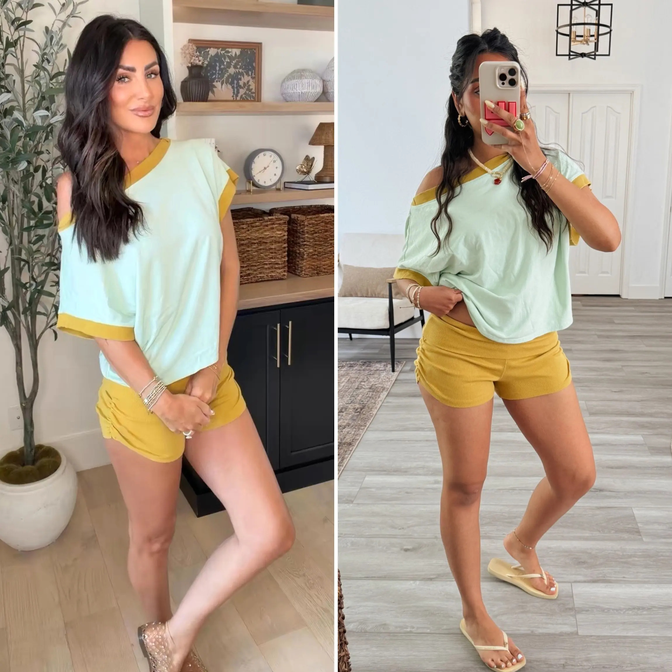 Effortless Summer Off-Shoulder Lounge Set (2-Piece)