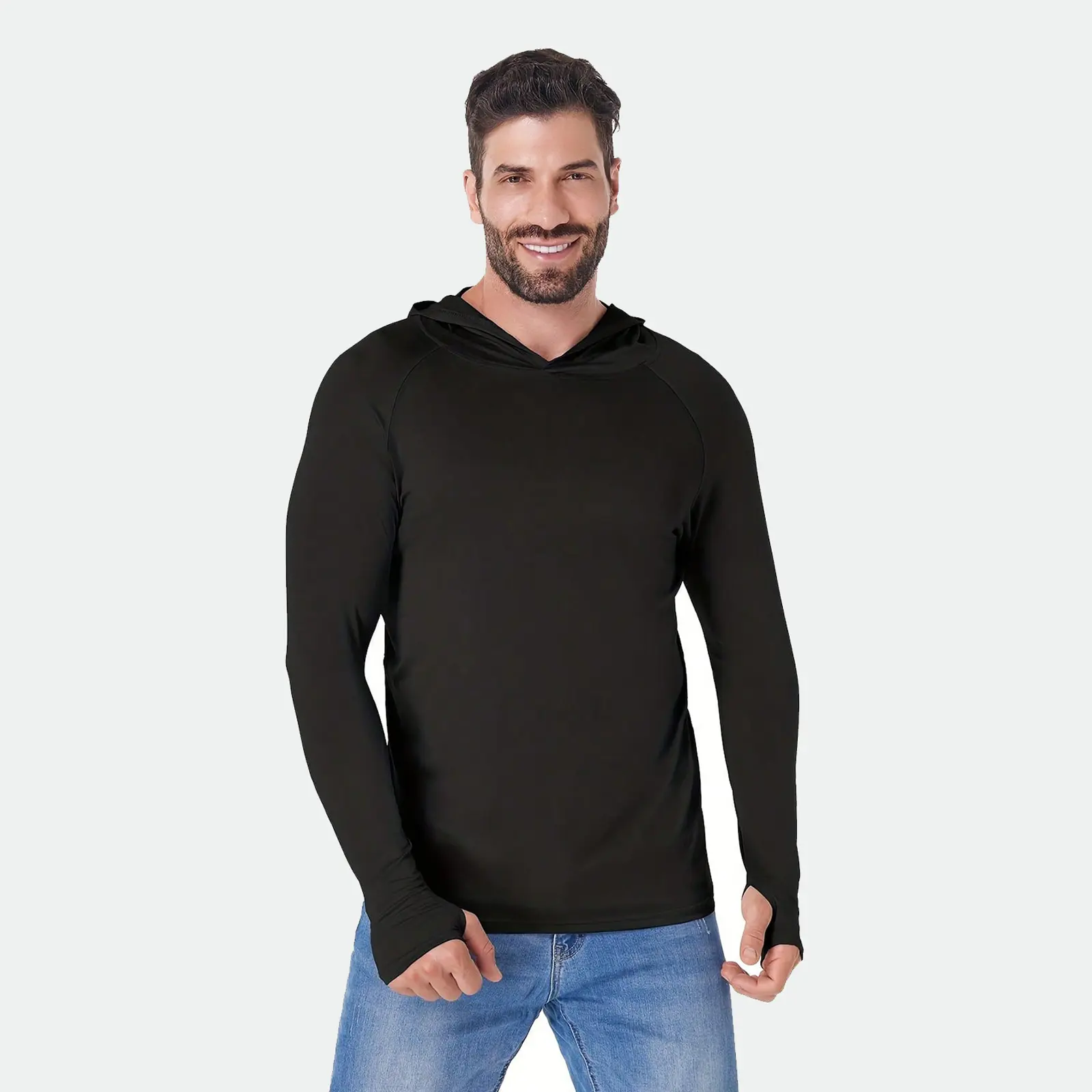 Men's Quick-Dry Long-Sleeve Sports Hoodie