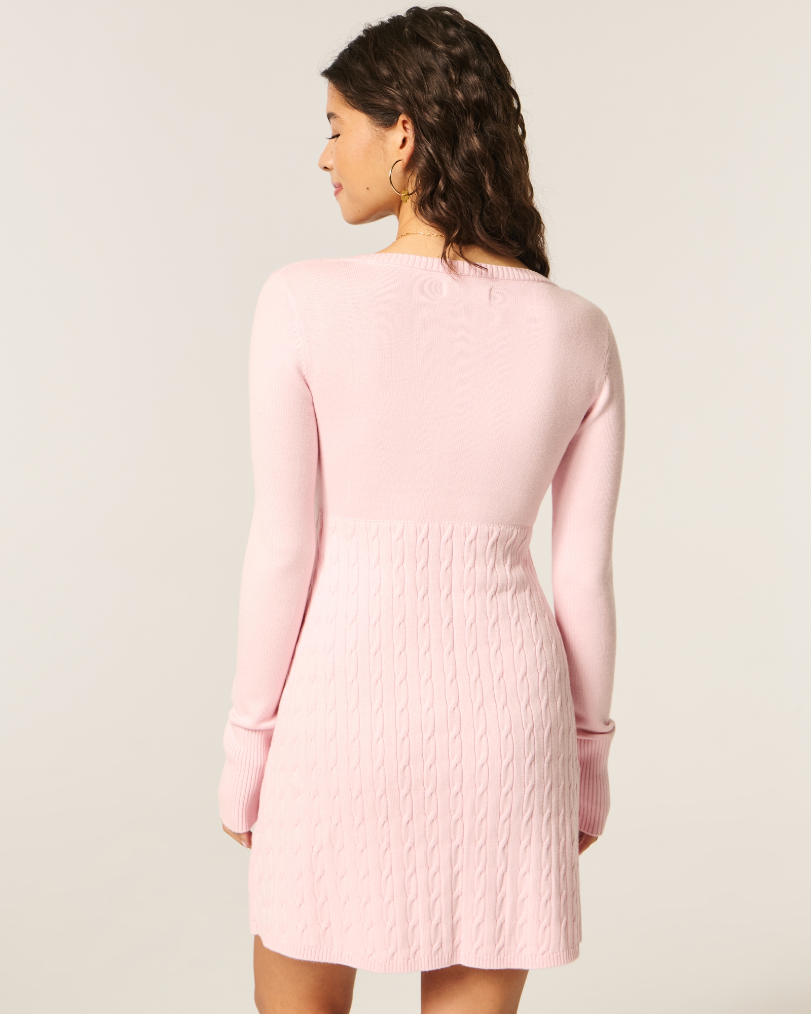 Babydoll Sweater Mini Dress
