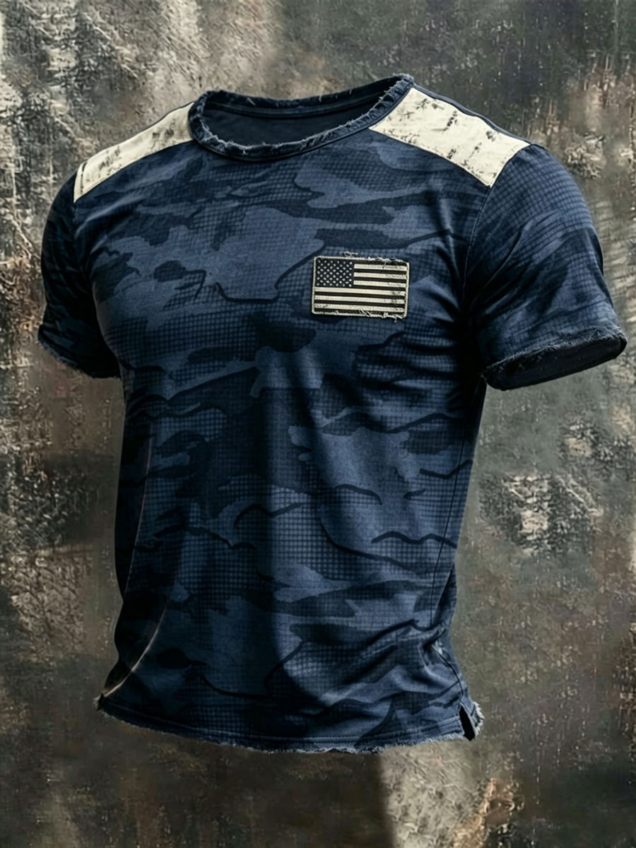 Men'S Retro 250Th Anniversary American Short-Sleeve T-Shirt
