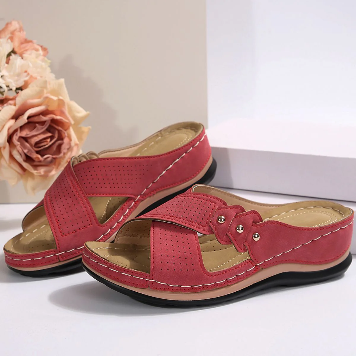 Open Toe Platform Sandals (multiple color options)