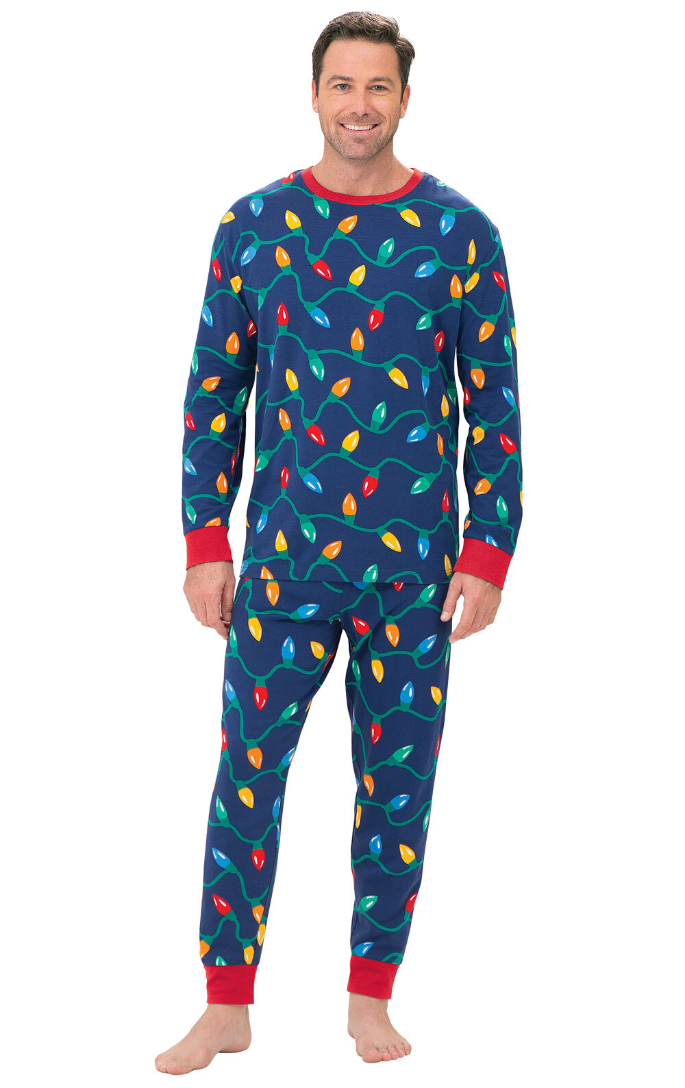 Christmas Lights Matching Family Pajamas