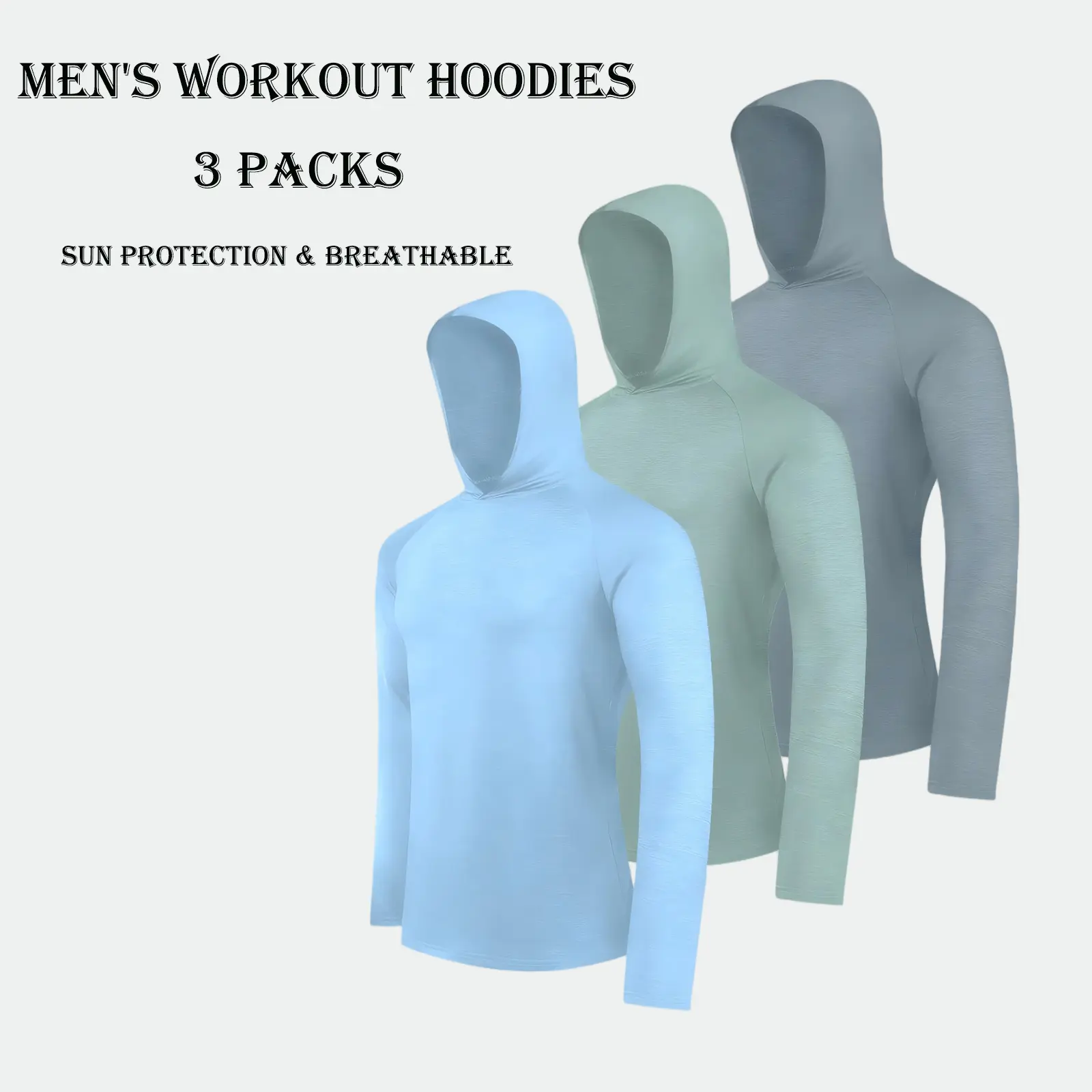 Men's Quick-Dry Long-Sleeve Sports Hoodie