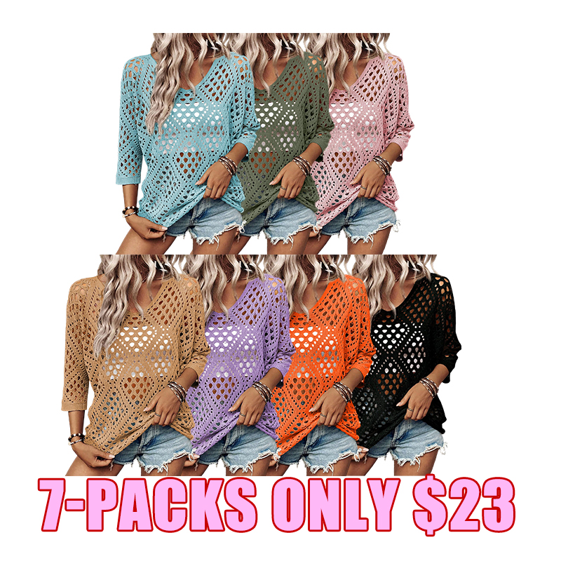 🌸 Women's 3/4 Sleeve Casual Knit Sweater