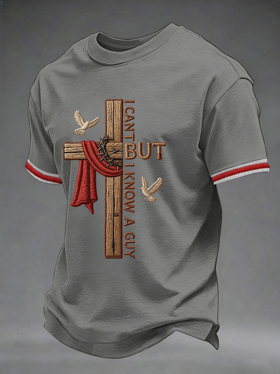 Men'S Faith  Print Casual Top