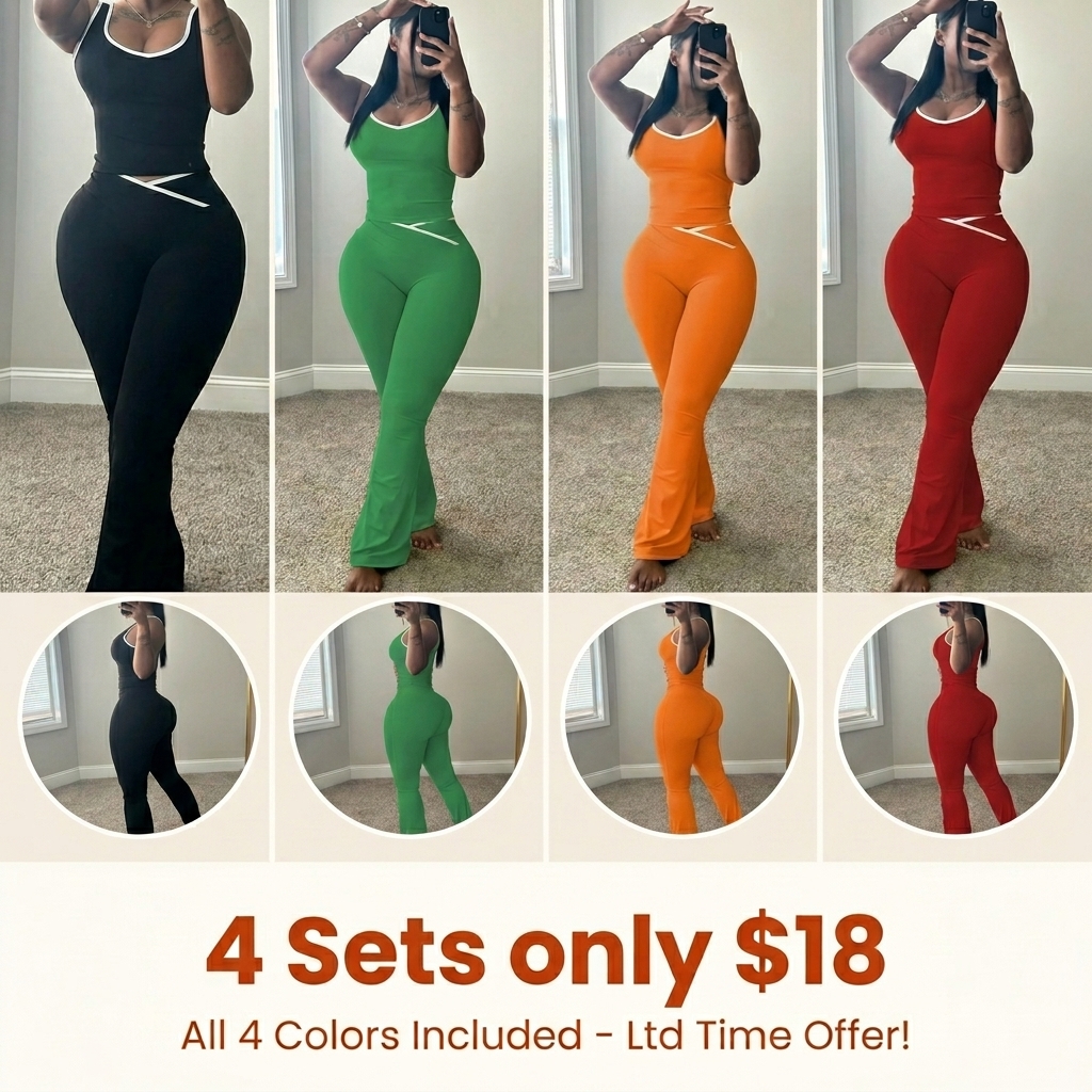 Women's Sleeveless Gym YogaOutfit