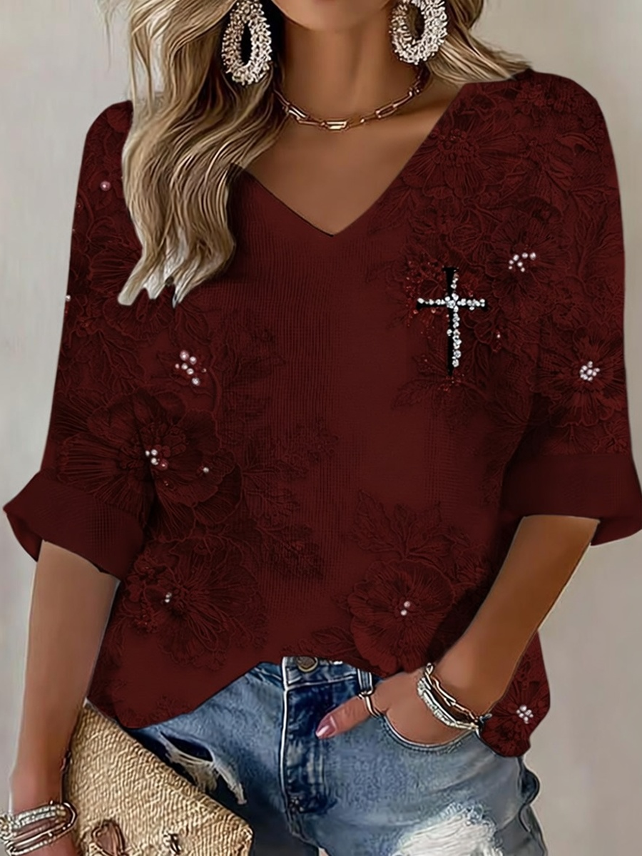 Women's USA 250 Christian Patriotic Casual T-shirt