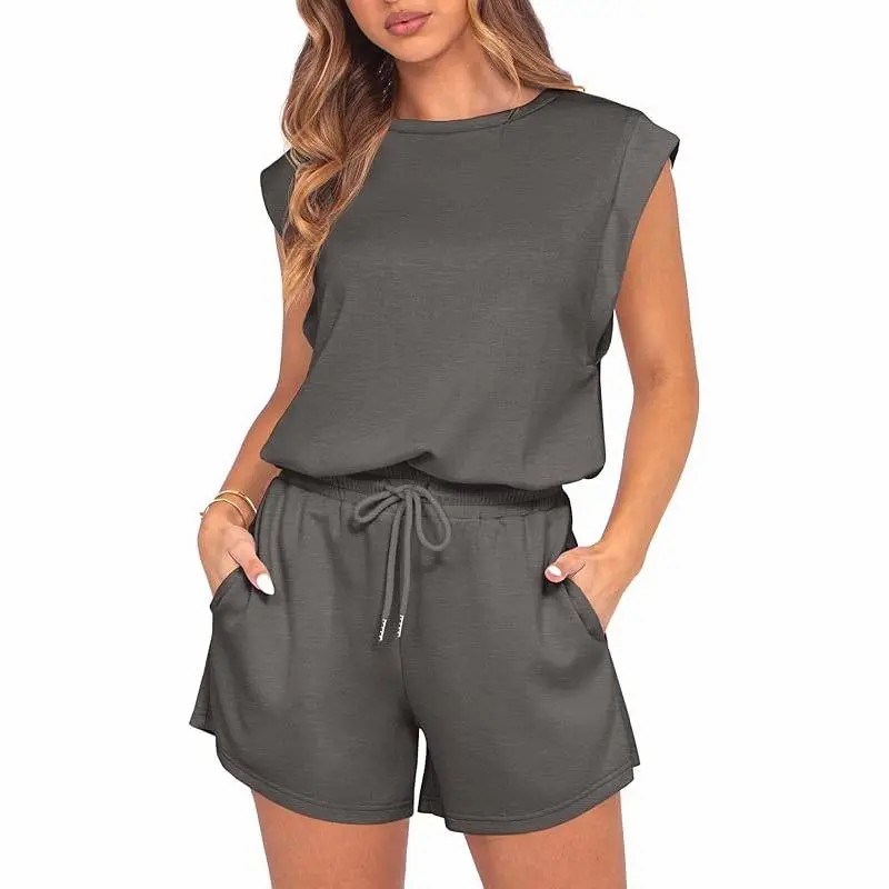 🌞 Adjustable Waist Utility Summer Romper