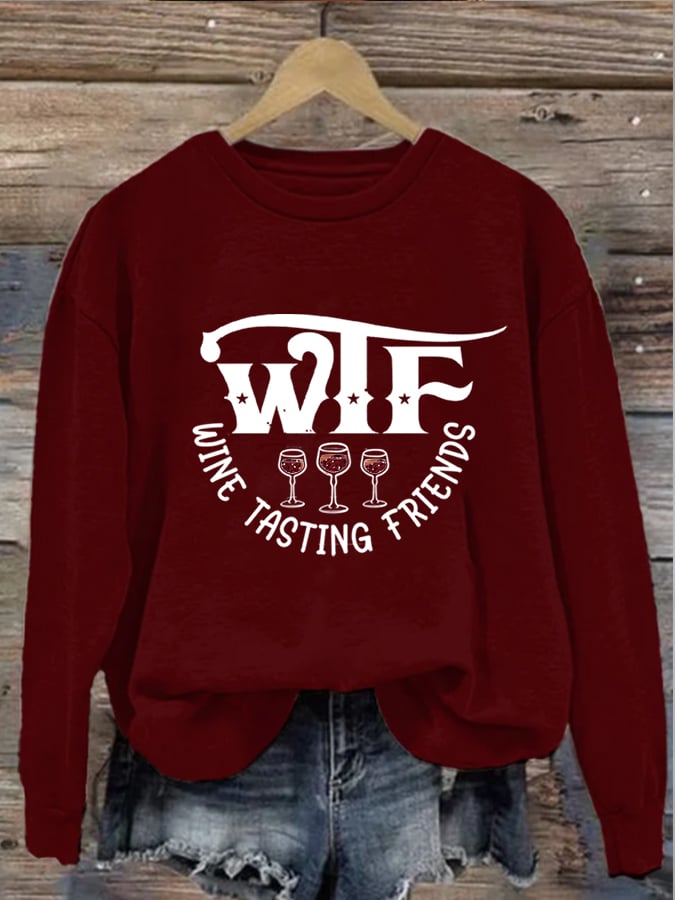 Women'S Wtf Printed Sweatshirt