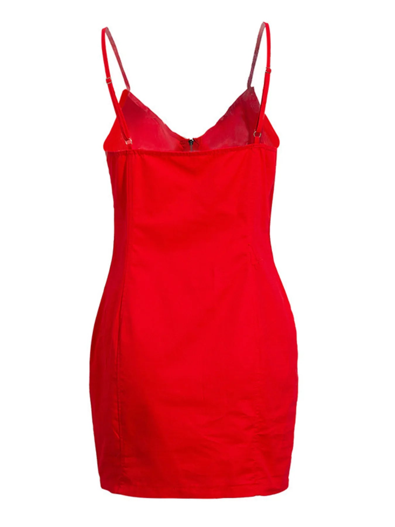 Plus Size Zip-Front Bodycon Mini Dress