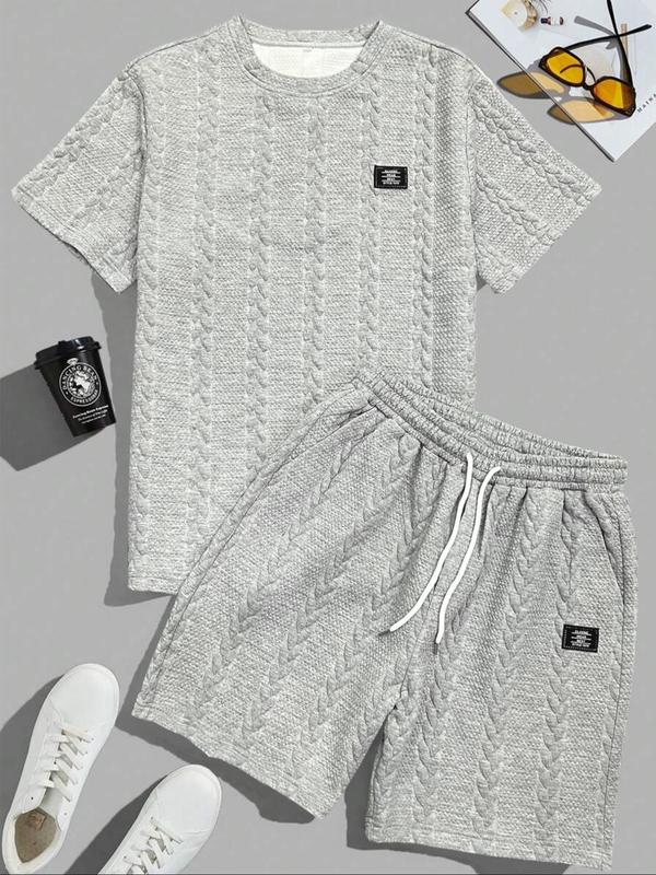 🔥🔥Men’s Casual T-Shirt & Drawstring Shorts Set (Regular Fit)