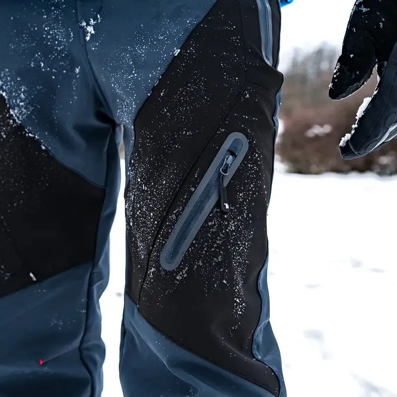 Men's 8-Pack Insulated Waterproof Pant Windproof Warm Fleece Lined Ski Trousers