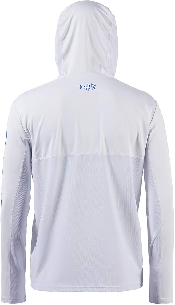 Men's UPF 50+ UV Sun Protection Long Sleeve Fishing Hoodie - Lightweight Performance Hooded Shirt