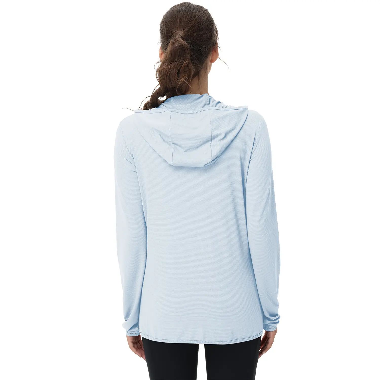 Women's Lightweight Long-Sleeved Sunscreen Hoodie Jacket - Full-Range Large Elastic