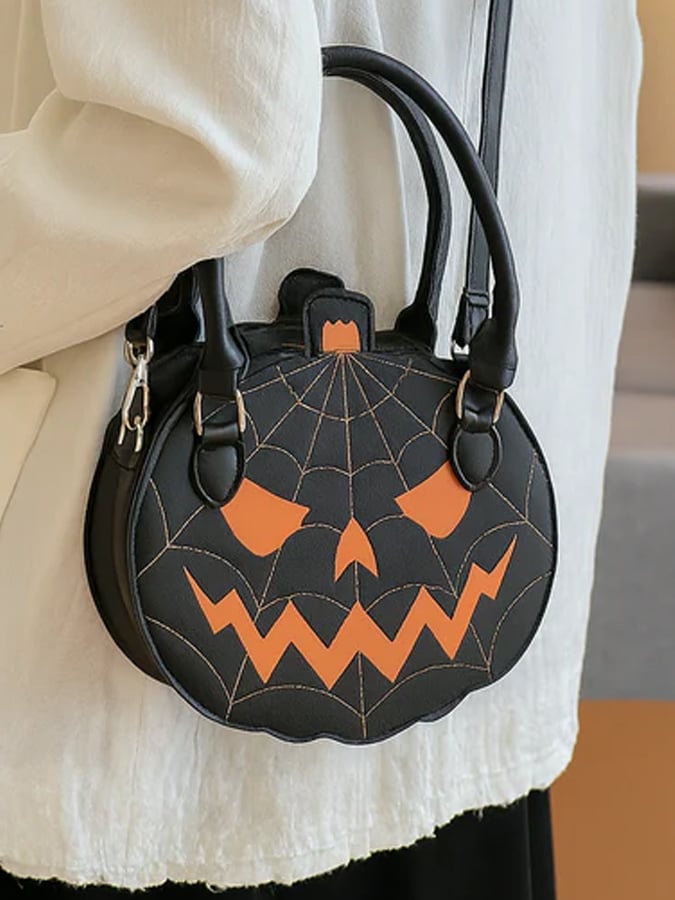 Trick-Or-Treat Leather Handlebag