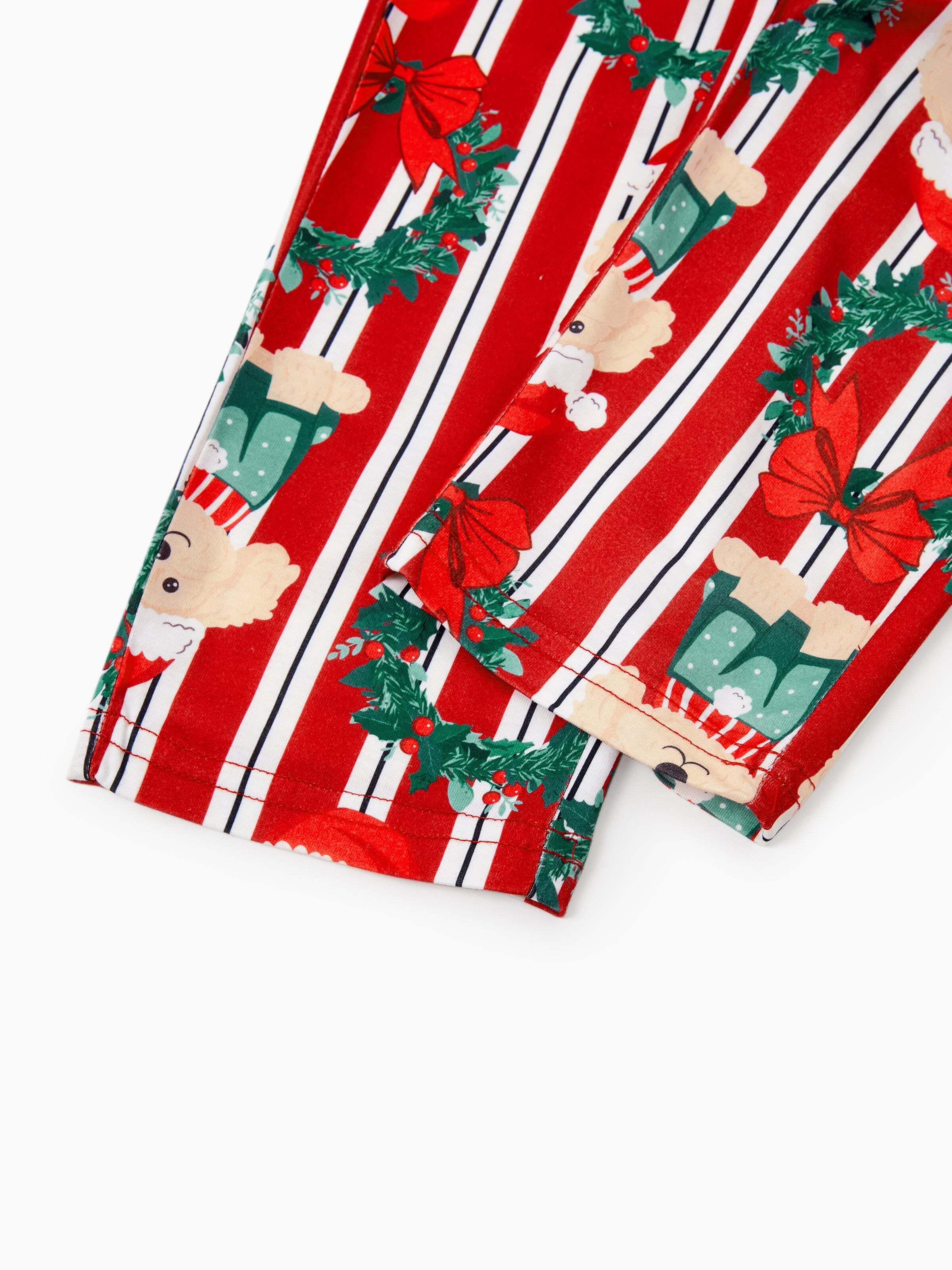 Christmas Matching Family Pajamas Set Christmas Doggy Print Red PJS Red