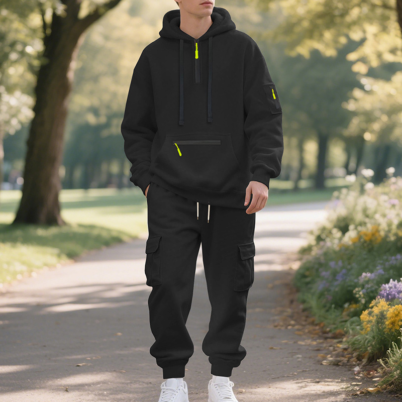 Men’s Winter Fleece-Lined Jacket & Pants Set
