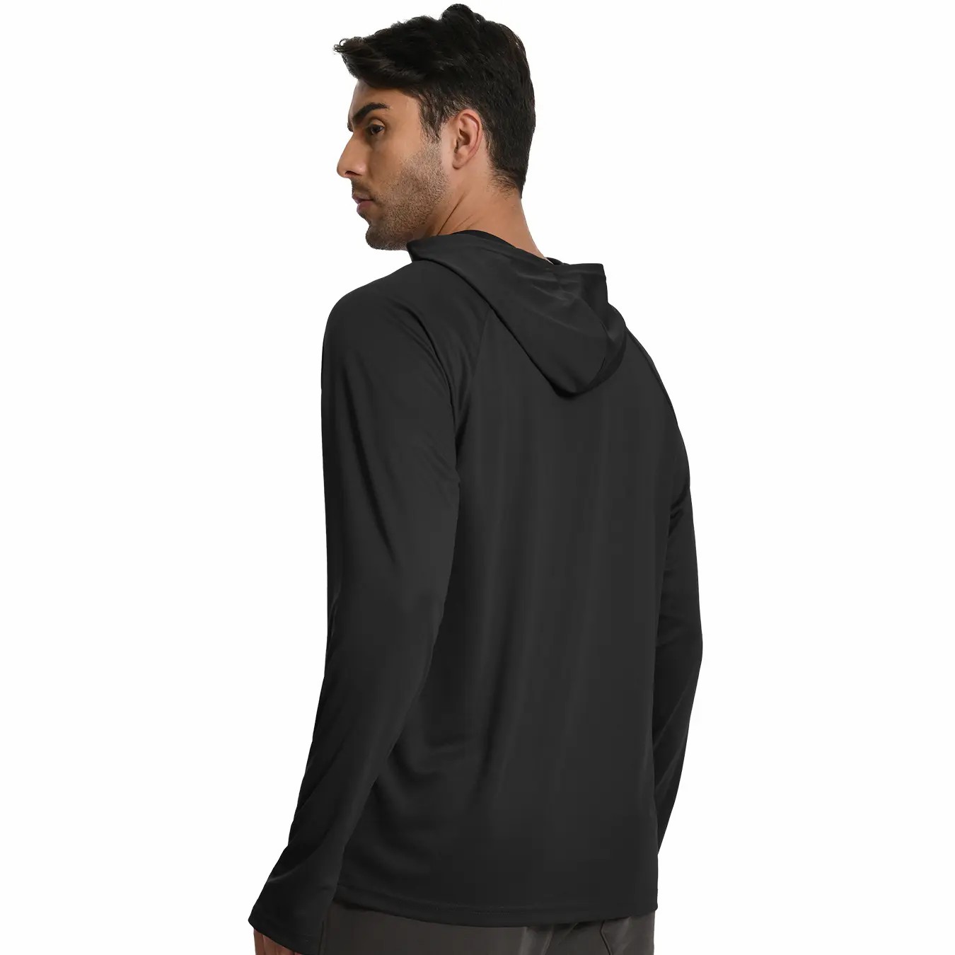 Men's 5-Pack Sun Protection Hoodie – Breathable Long Sleeve Rash Guard for Fishing & Swimming