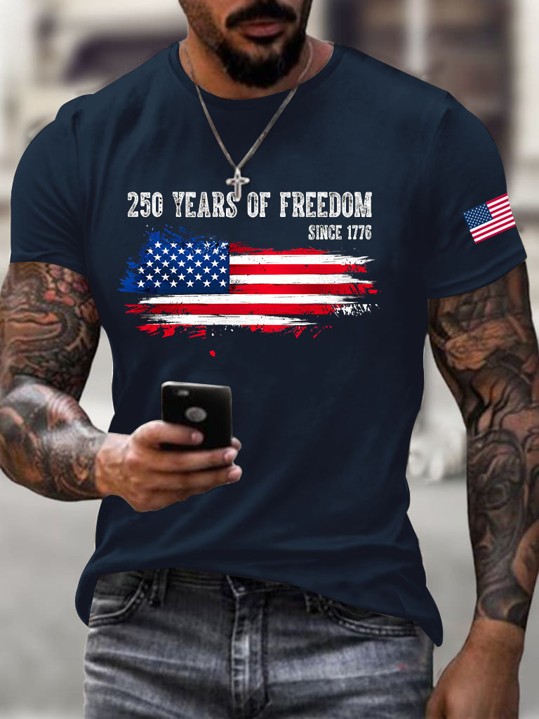 Men'S United States of America 1776-2026 American Flag T-Shirt
