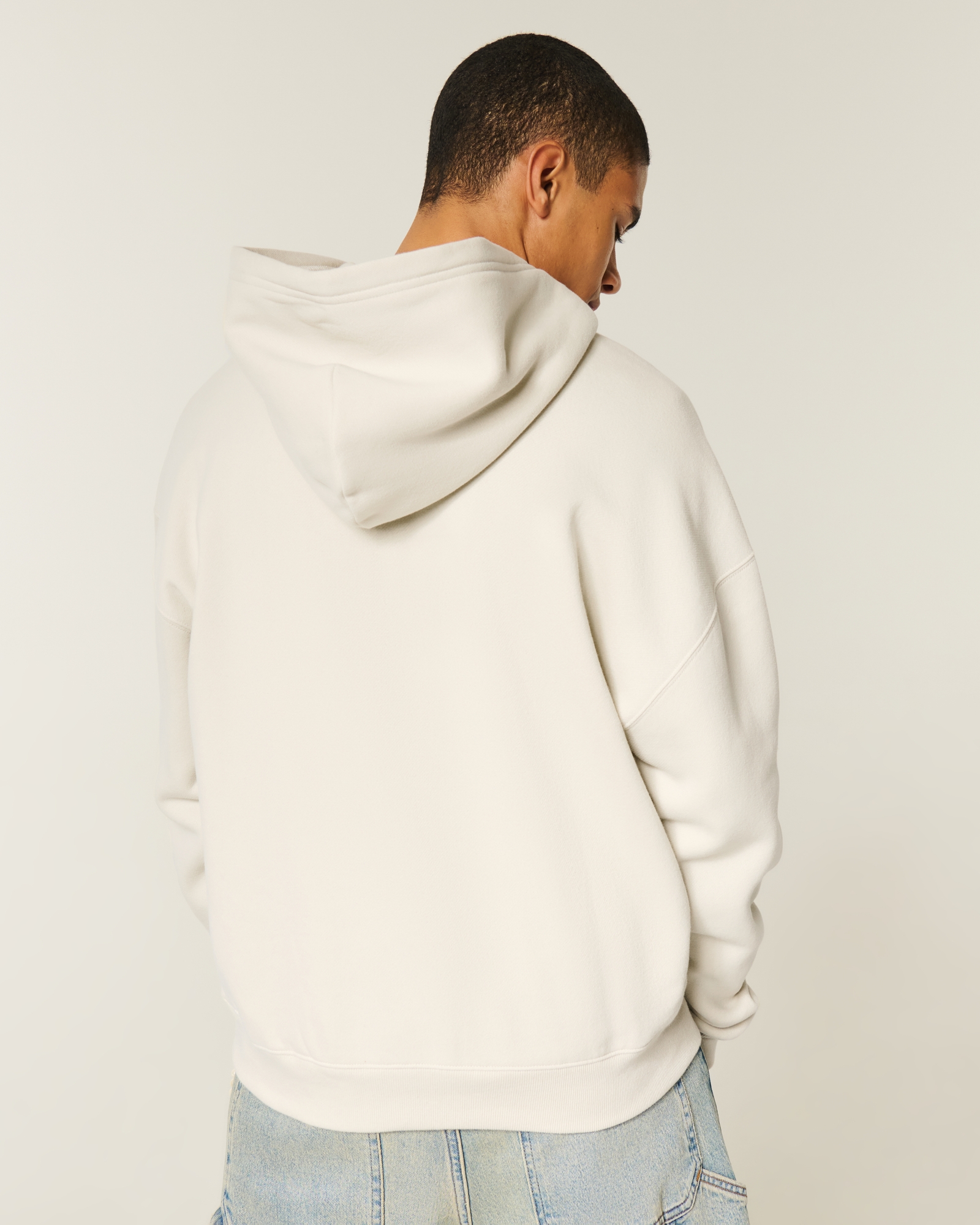 Boxy Zip-Up Hoodie