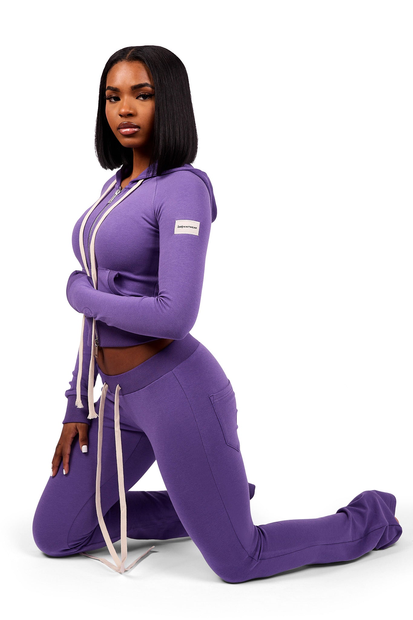 BODY KNITWEAR PANTS (VIOLET)
