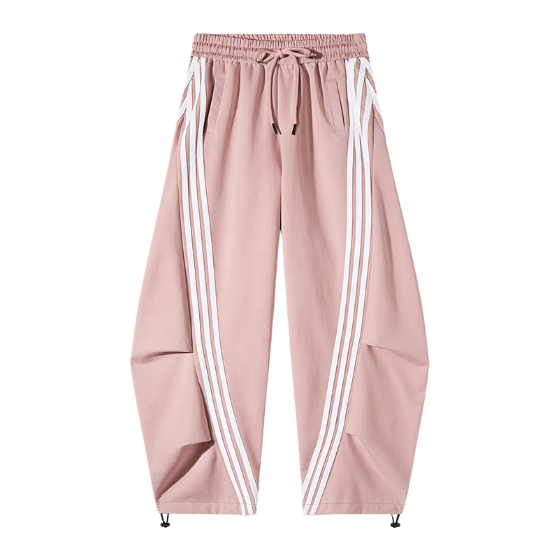 Women's Loose Wide Leg Striped Track Pants