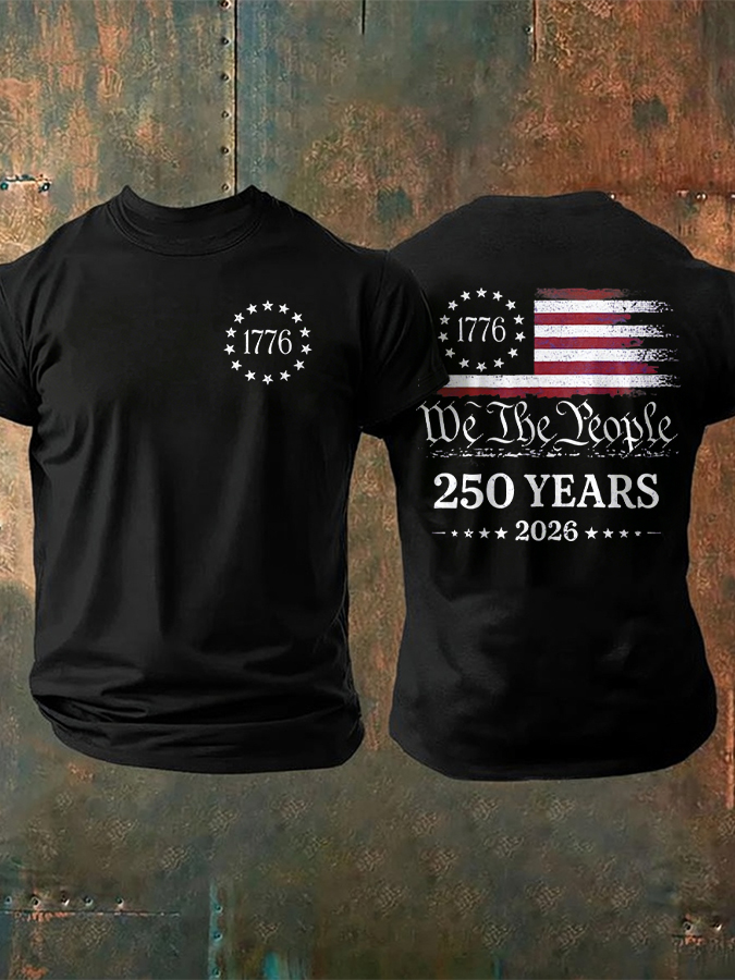 Men'S Round Neck Printed T-Shirt