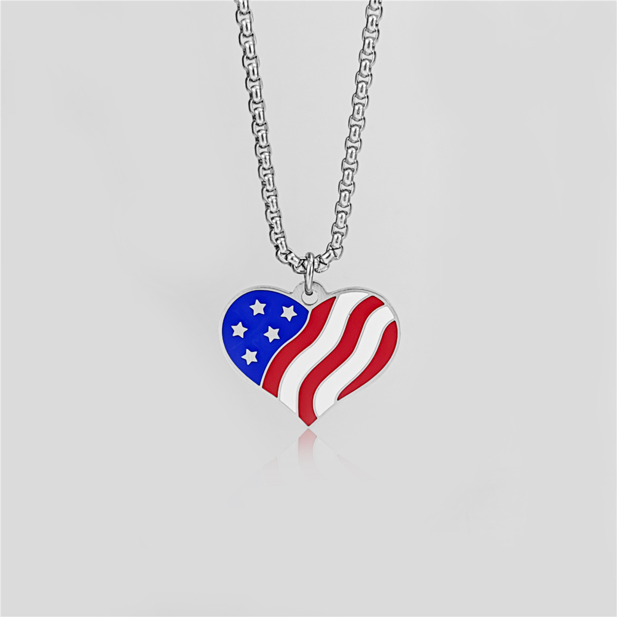 Independence Day Square Series Necklace