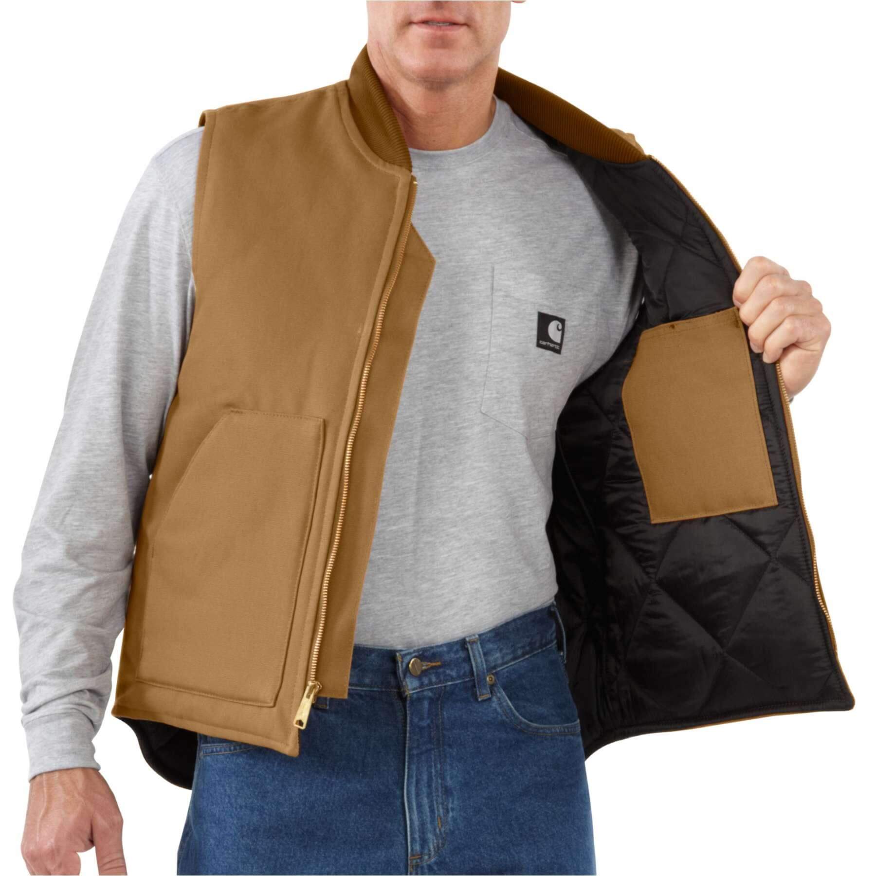 CHT Relaxed Fit Firm Duck Insulated Rib Collar Gilet Vest V01