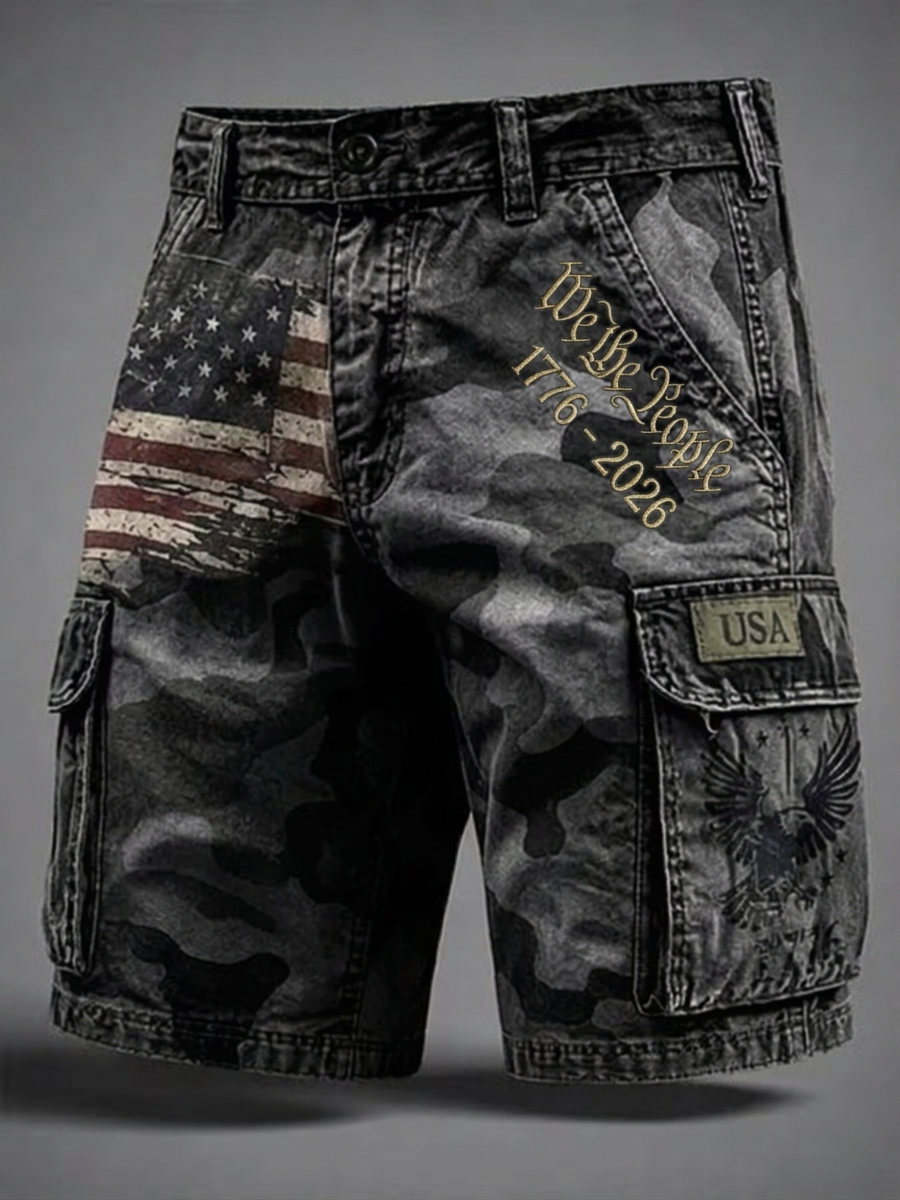 Men's America 250th Anniversary Shorts With Pockets