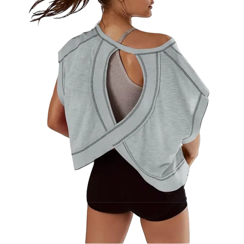 Women's Open Back Crop Top