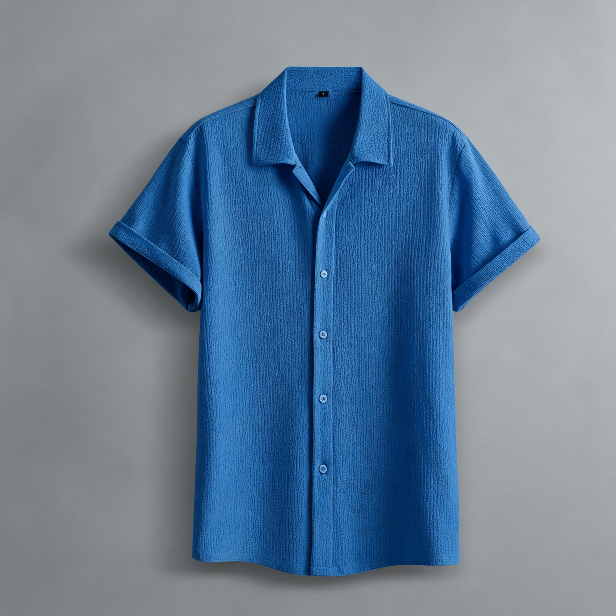 Men’s Summer Lightweight Breathable Solid Color Short-Sleeve