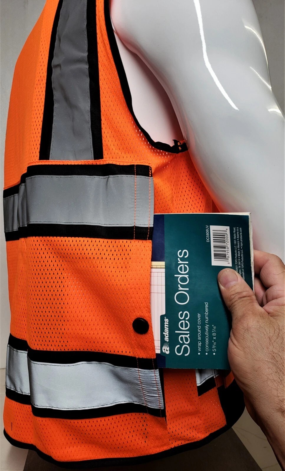 4-Pack Hi-Vis Safety Vest Only $21 | Reflective Mesh Vest with Flag & Utility Pockets
