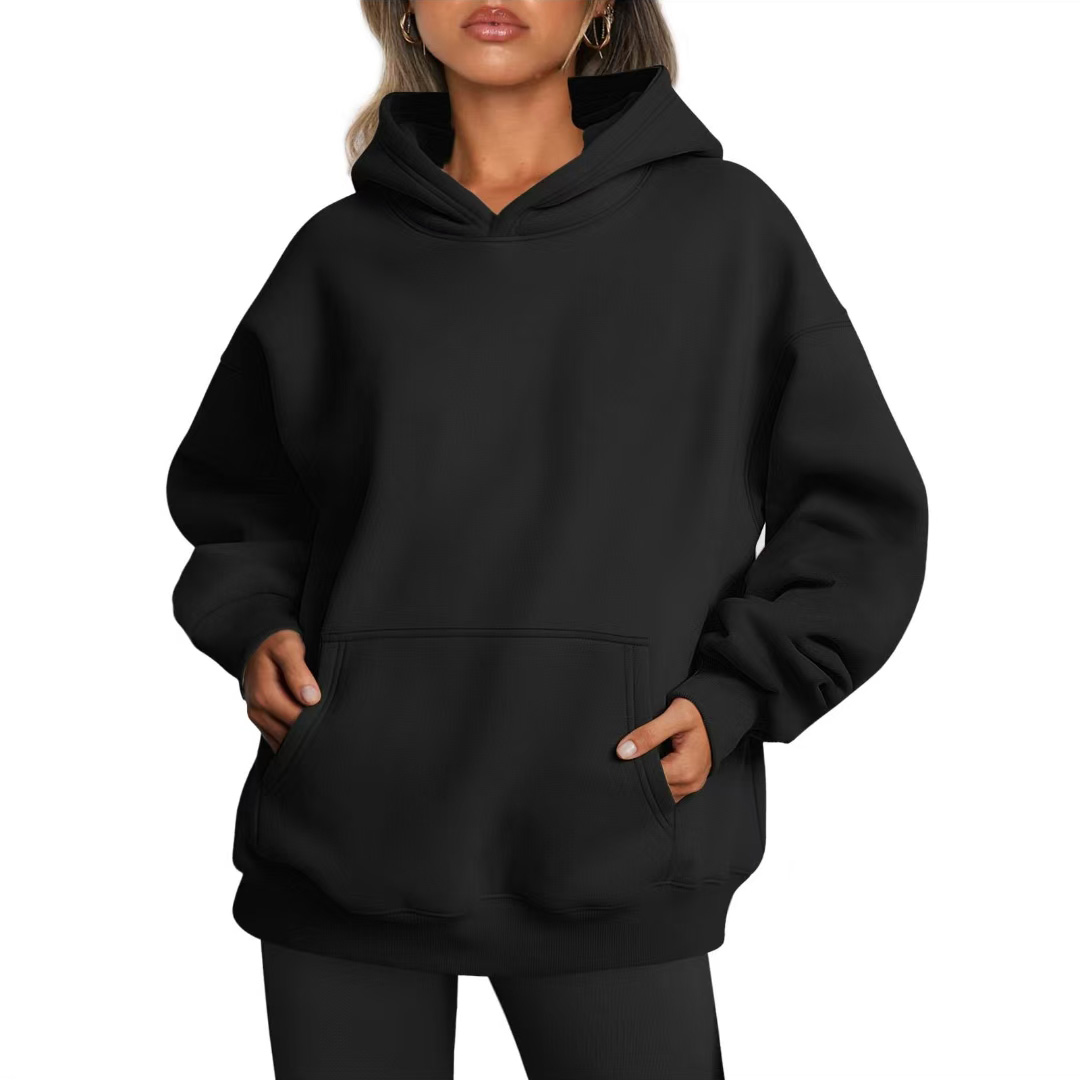 Unisex Oversized Hoodies Fleece Sweatshirts Long Sleeve Sweaters Pullover Fall Clothes with Pocket
