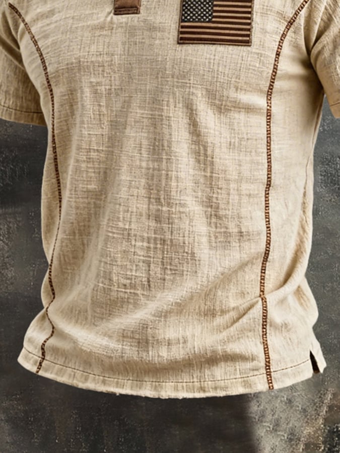 Men'S Retro Color-Block 