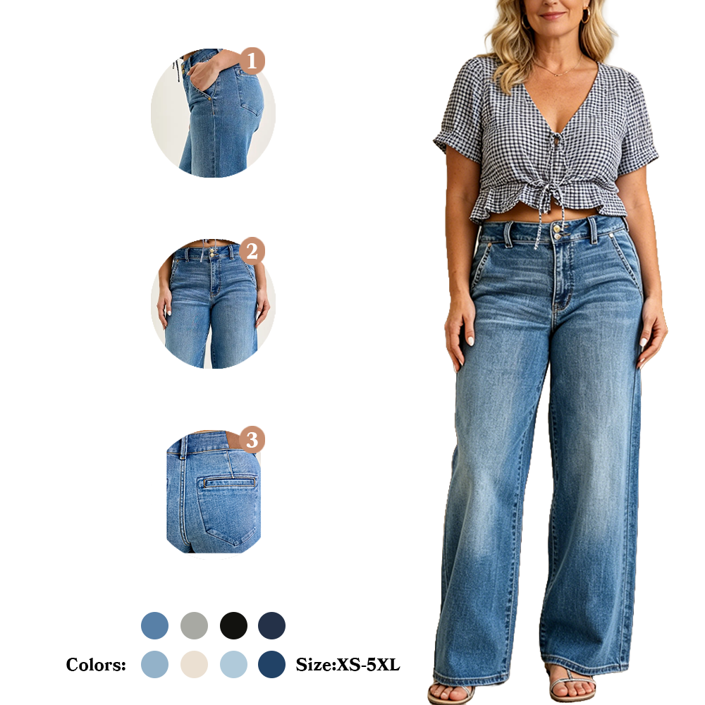 Classy Trouser LIGHT High Waist Wide Leg Jean
