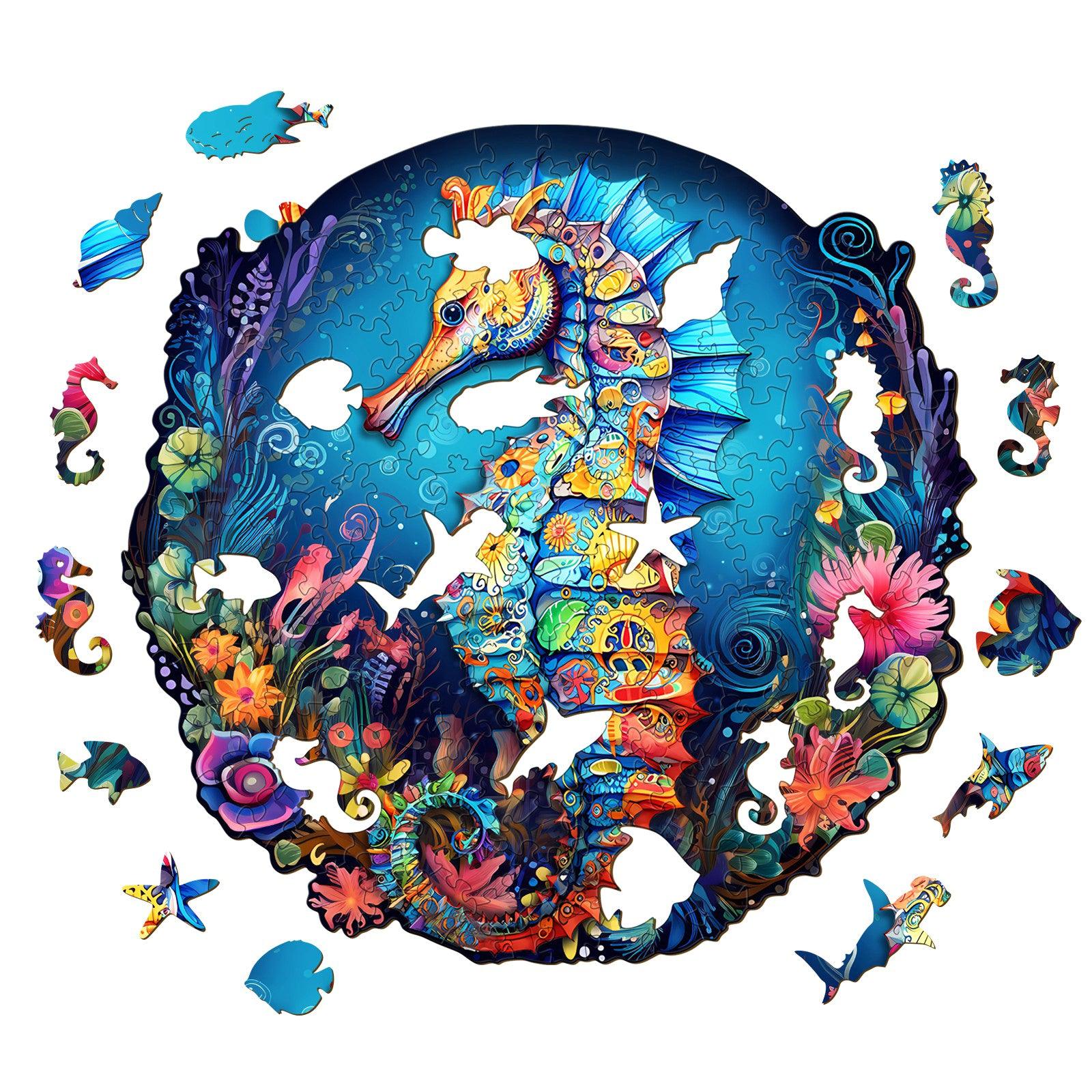 Seahorse 2 Wooden Jigsaw Puzzle