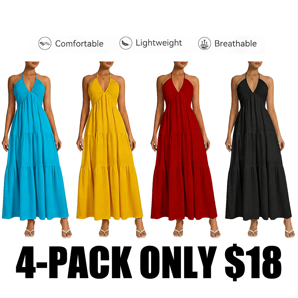 Women's Casual Basic Loose Fit Sleeveless Dress