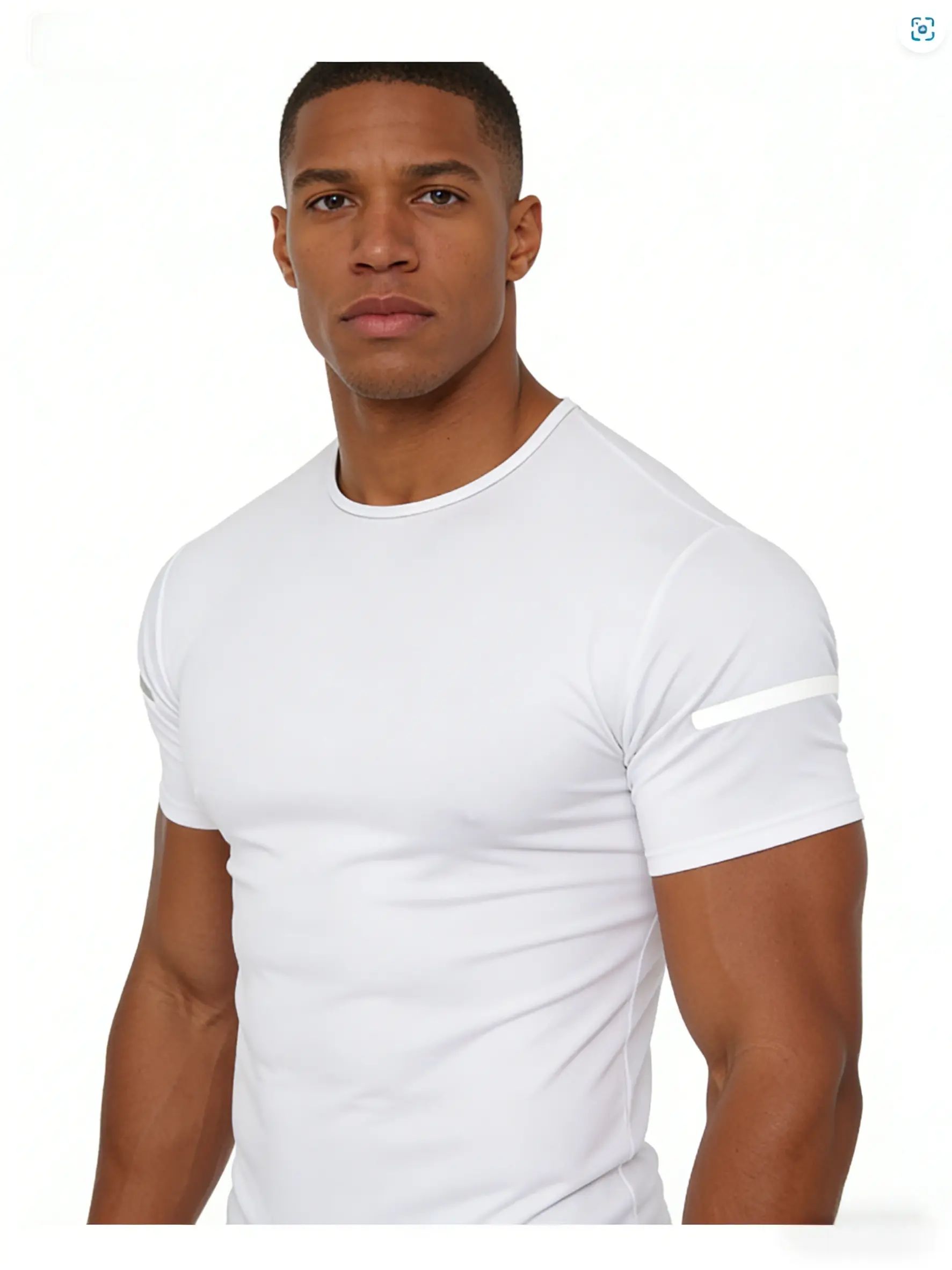 7-pack men's printed reflective striped sports T-shirts, quick-drying and breathable