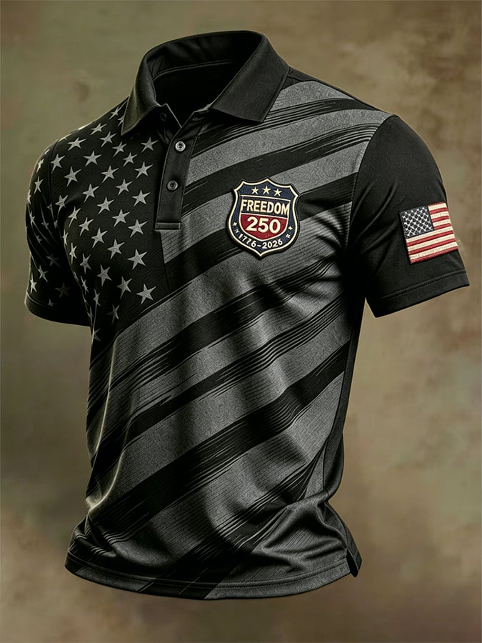 Men's U.S. 250th Anniversary Printed Polo Shirt