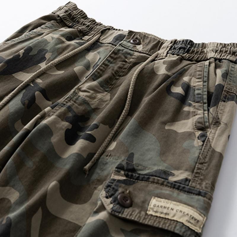 Men's Lightweight Camouflage Cargo Pants for Summer