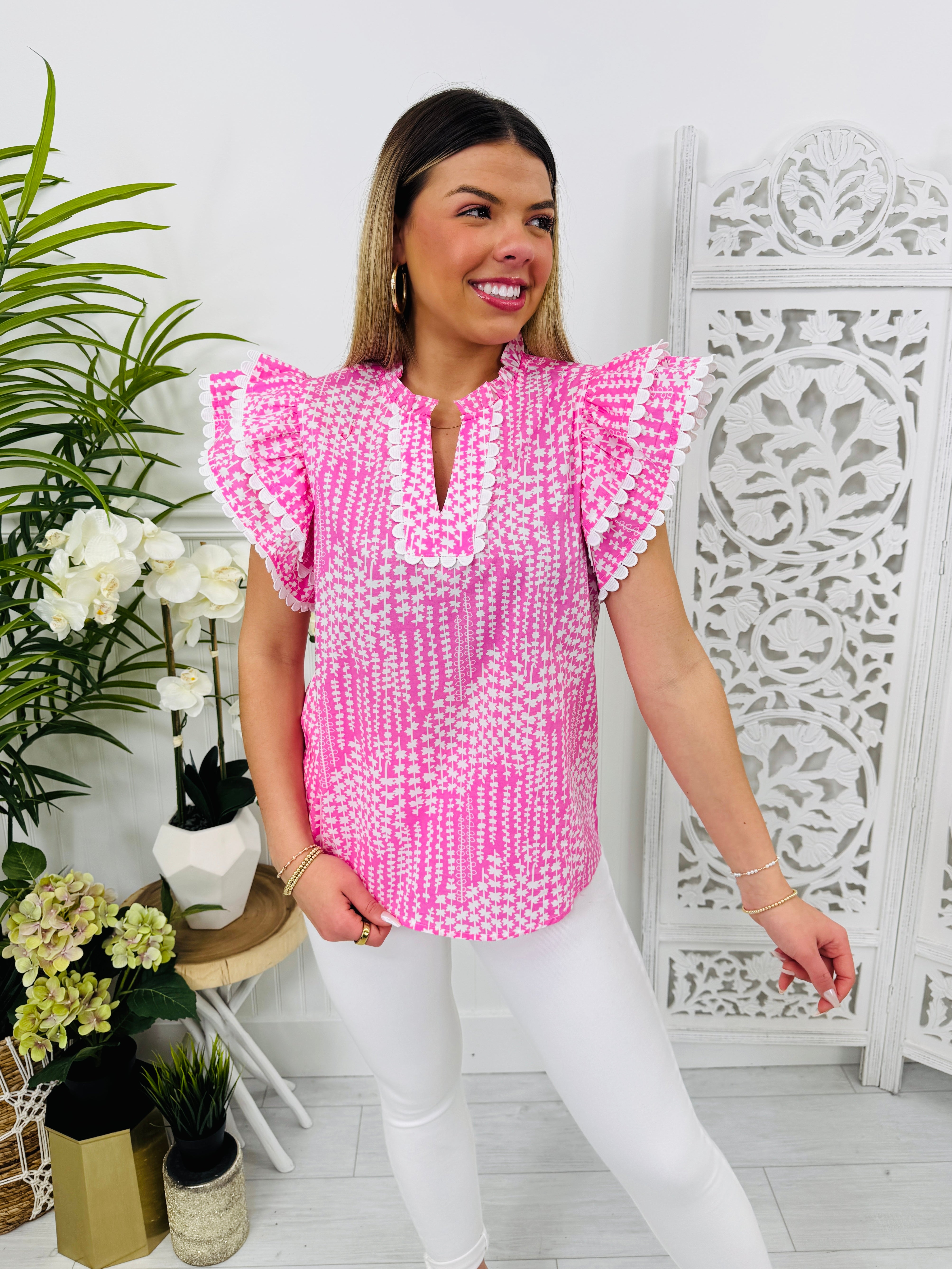 Ruffle Ready Top
