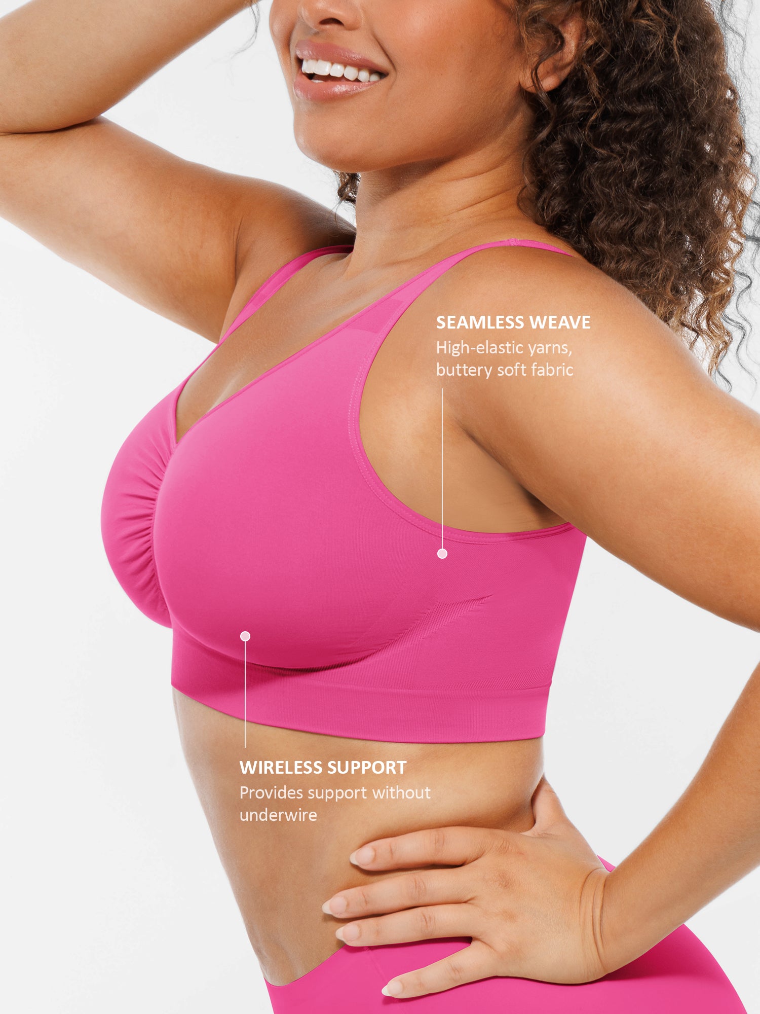 Feelingirl Seamless No Underwire Full Coverage Bra