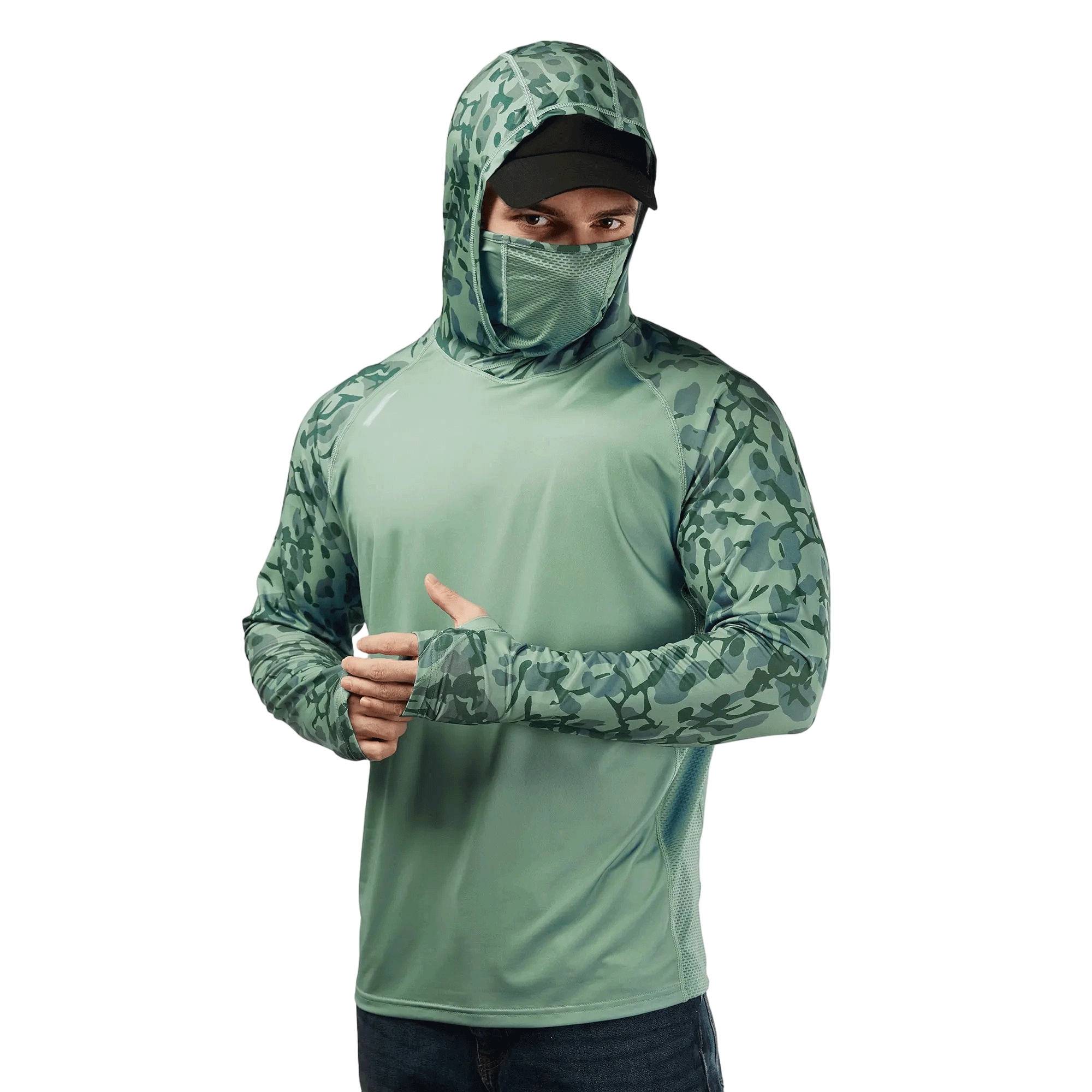 ☀️☀️☀️Men’s UPF 100 Sun Protection Hoodie with UV Detection