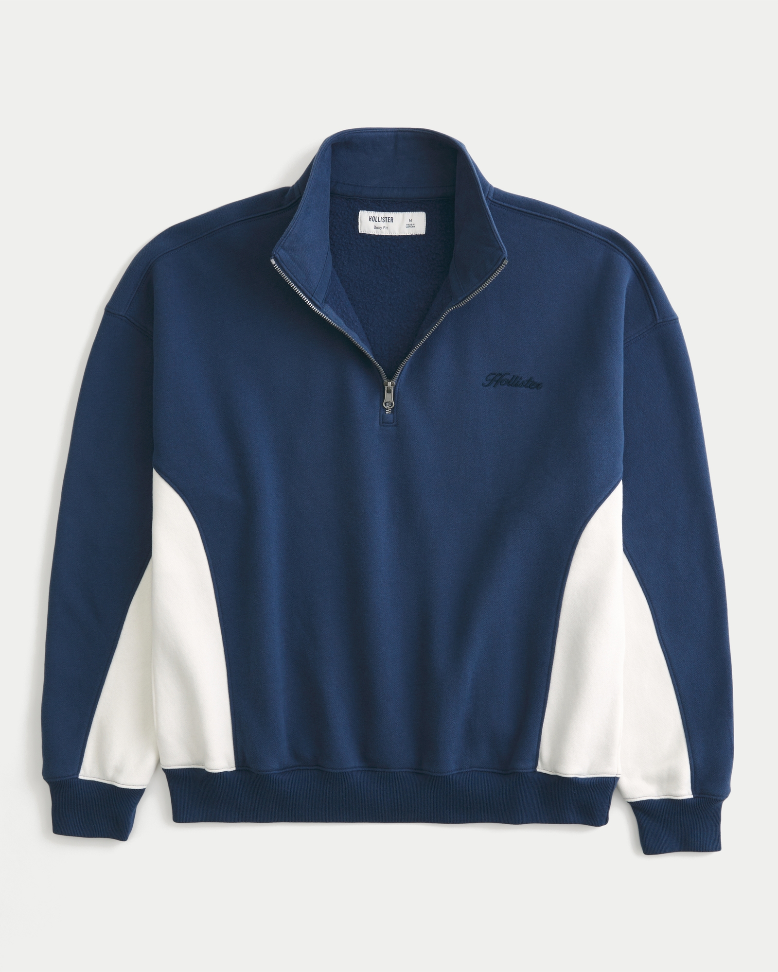 Boxy Logo Quarter-Zip Sweatshirt